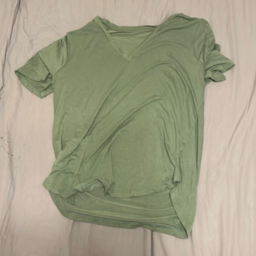 A medium low neck tee